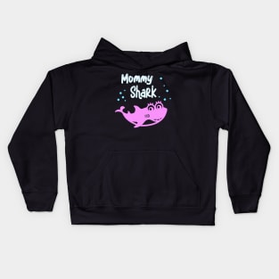 Mommy Shark Family Matching Look Mama Funny Sharks Kids Hoodie